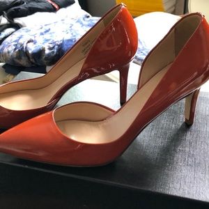 D’orsay patent pumps